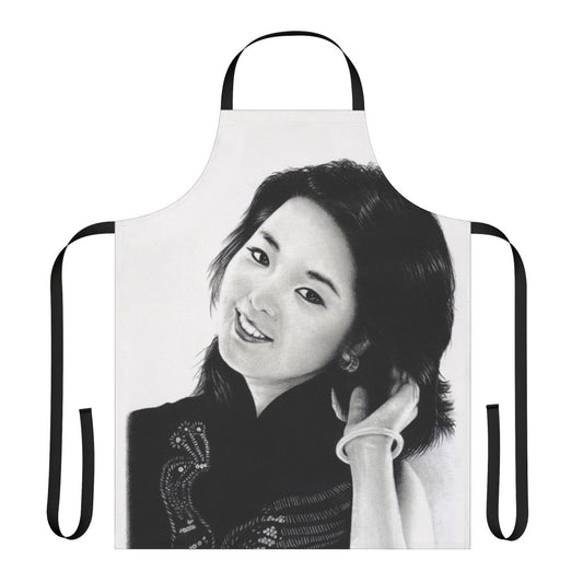 Apron featuring a beautiful portrait of renowned Taiwanese singer Teresa Teng