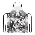Apron featuring elegant line drawings of Australian birds like cockatoos, parrots, and lorikeets.