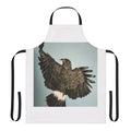 A high-quality apron featuring a beautiful flying hawk or raptor design, perfect for nature enthusiasts and bird watchers.