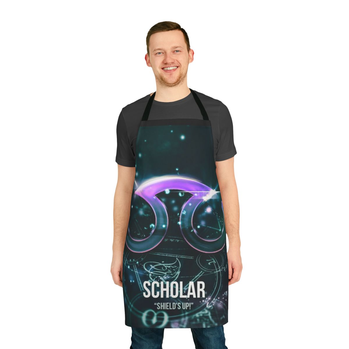 Stylish apron with Final Fantasy-inspired design, perfect for cooking and cosplay