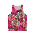 Elegant floral garden unisex tank top