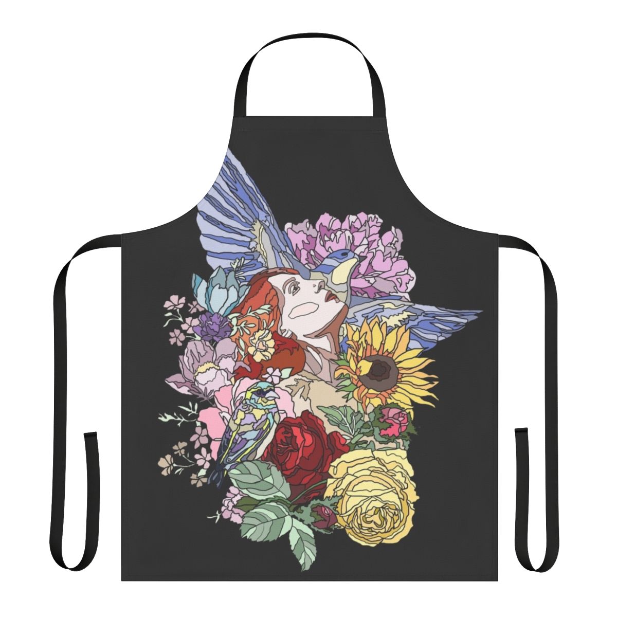 Elegant Florence Inspired Apron featuring Florence Welch or Florence and the Machine design