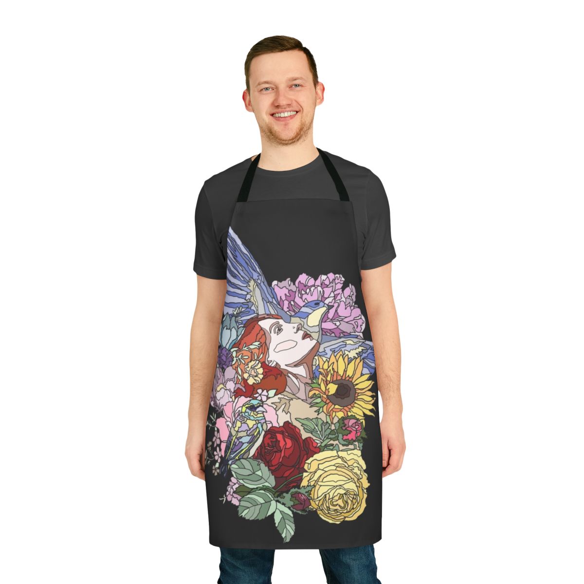 Elegant Florence Inspired Apron featuring Florence Welch or Florence and the Machine design