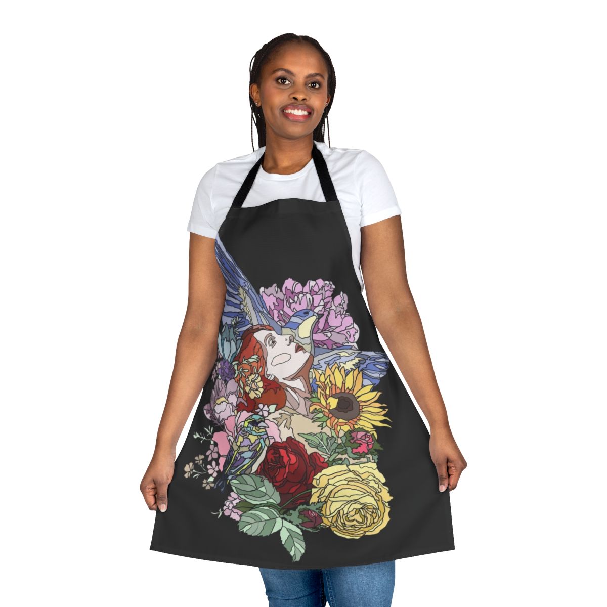 Elegant Florence Inspired Apron featuring Florence Welch or Florence and the Machine design