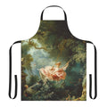 Stylish apron featuring the iconic "The Swing" painting by French Rococo artist Jean Honore Fragonard