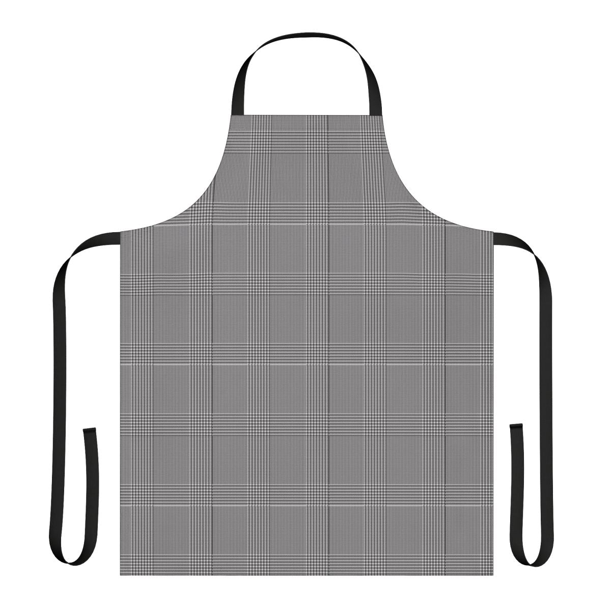 High-quality glen plaid apron for a polished, conservative look