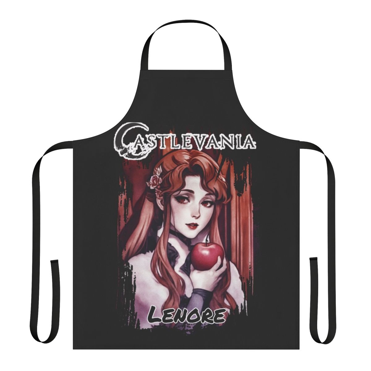 Stylish apron featuring Lenore, the vampire character from the Castlevania Netflix series