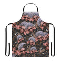 Grandma Yetta-inspired apron with a 90s pattern and animal spirit design