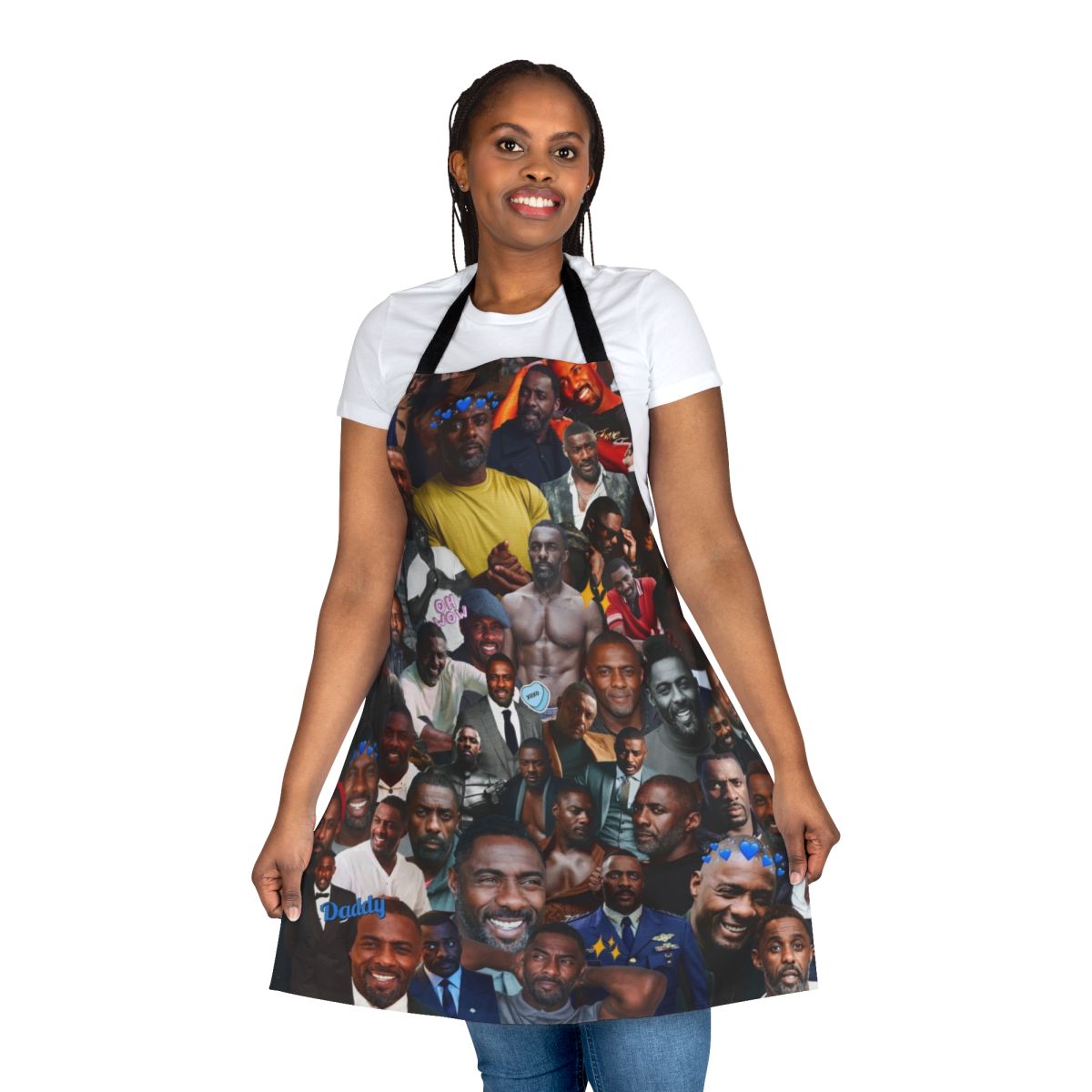 Stylish apron featuring Idris Elba's signature design