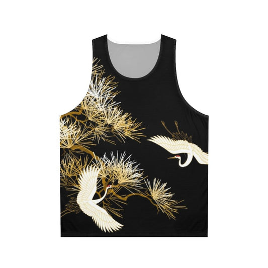 Elegant Japanese Cranes Unisex Tank Top