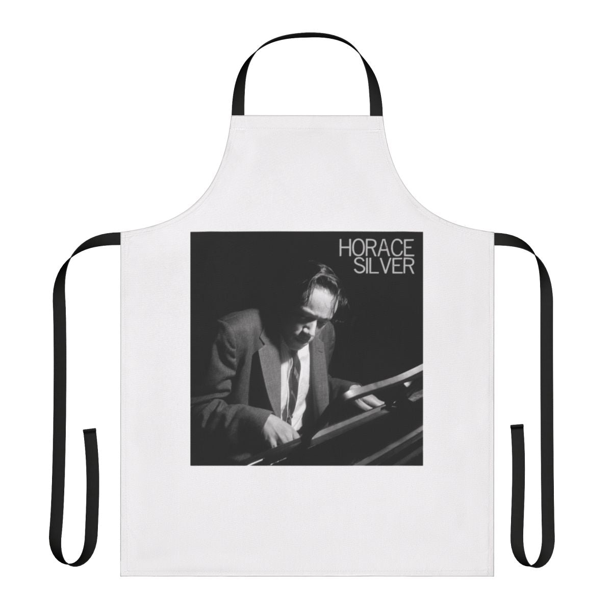 Stylish apron featuring the iconic jazz musician Horace Silver