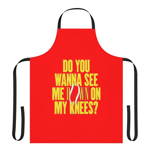 Apron featuring iconic Madonna album covers and lyrics