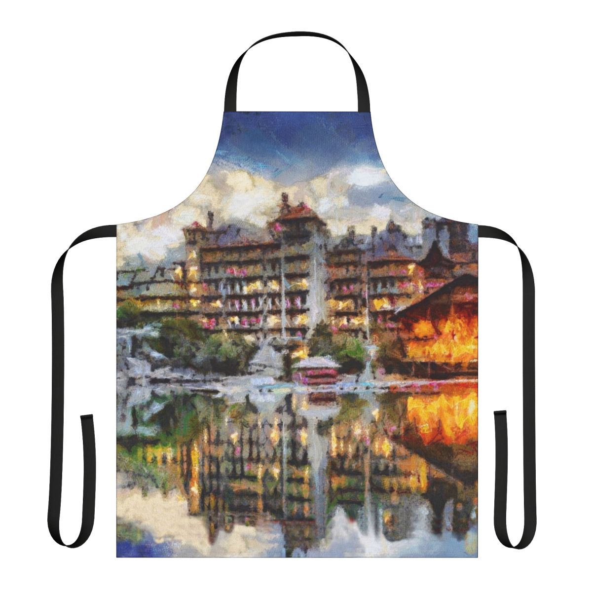 Mohonk Mountain House-inspired apron with a vintage, Victorian-style design