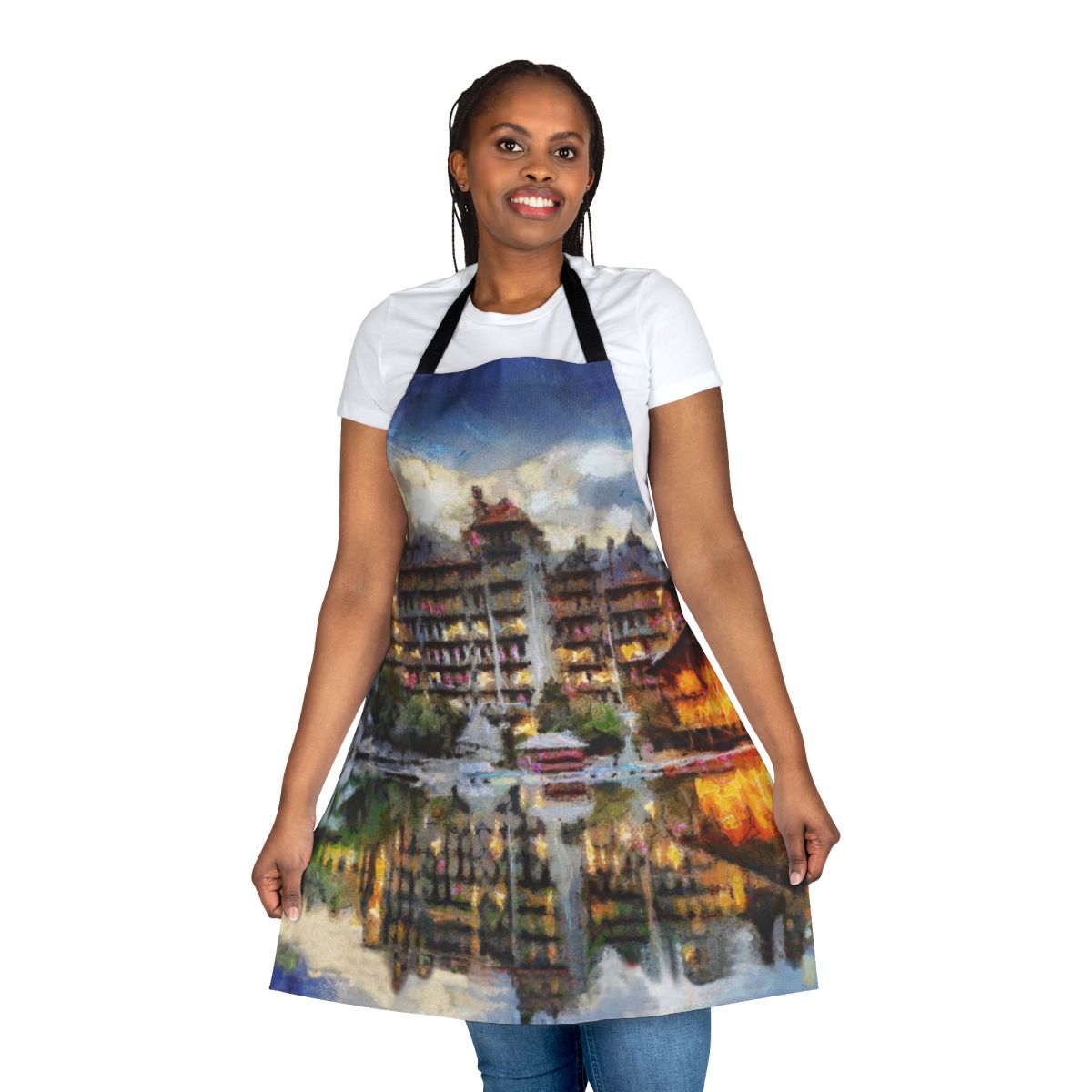 Mohonk Mountain House-inspired apron with a vintage, Victorian-style design