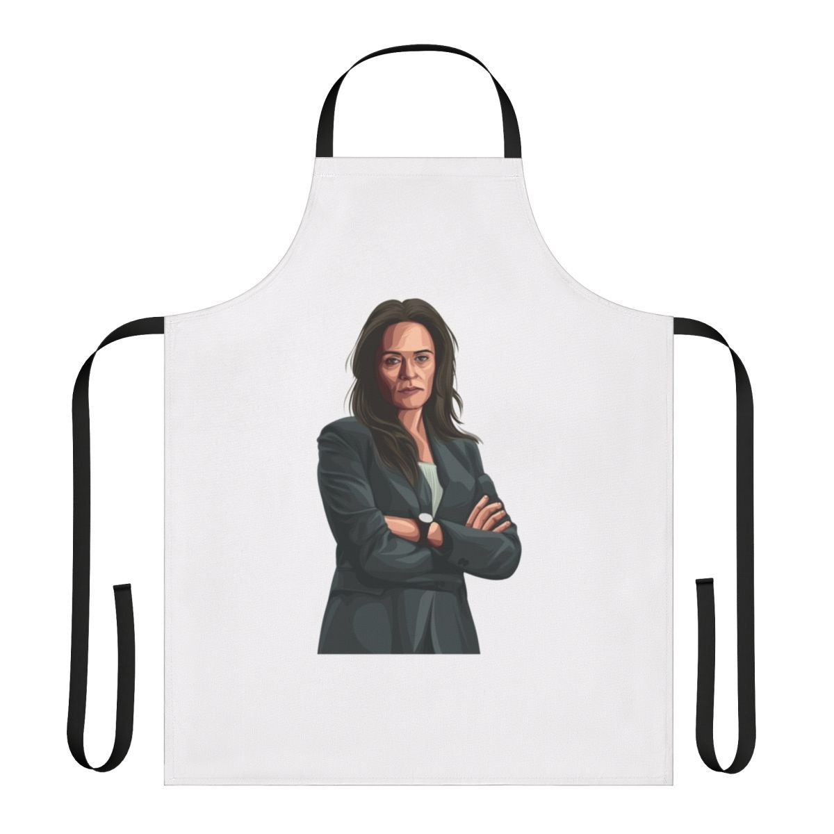 Stylish money heist themed cooking apron with professor character