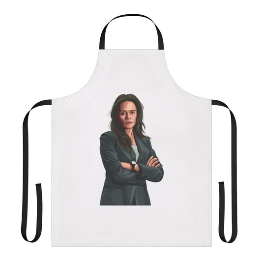 Stylish money heist themed cooking apron with professor character