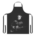 Stylish kitchen apron featuring a design inspired by acclaimed musician David Sylvian