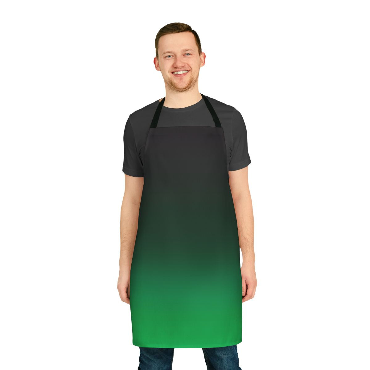 Ombre Green Apron with Gradient Design