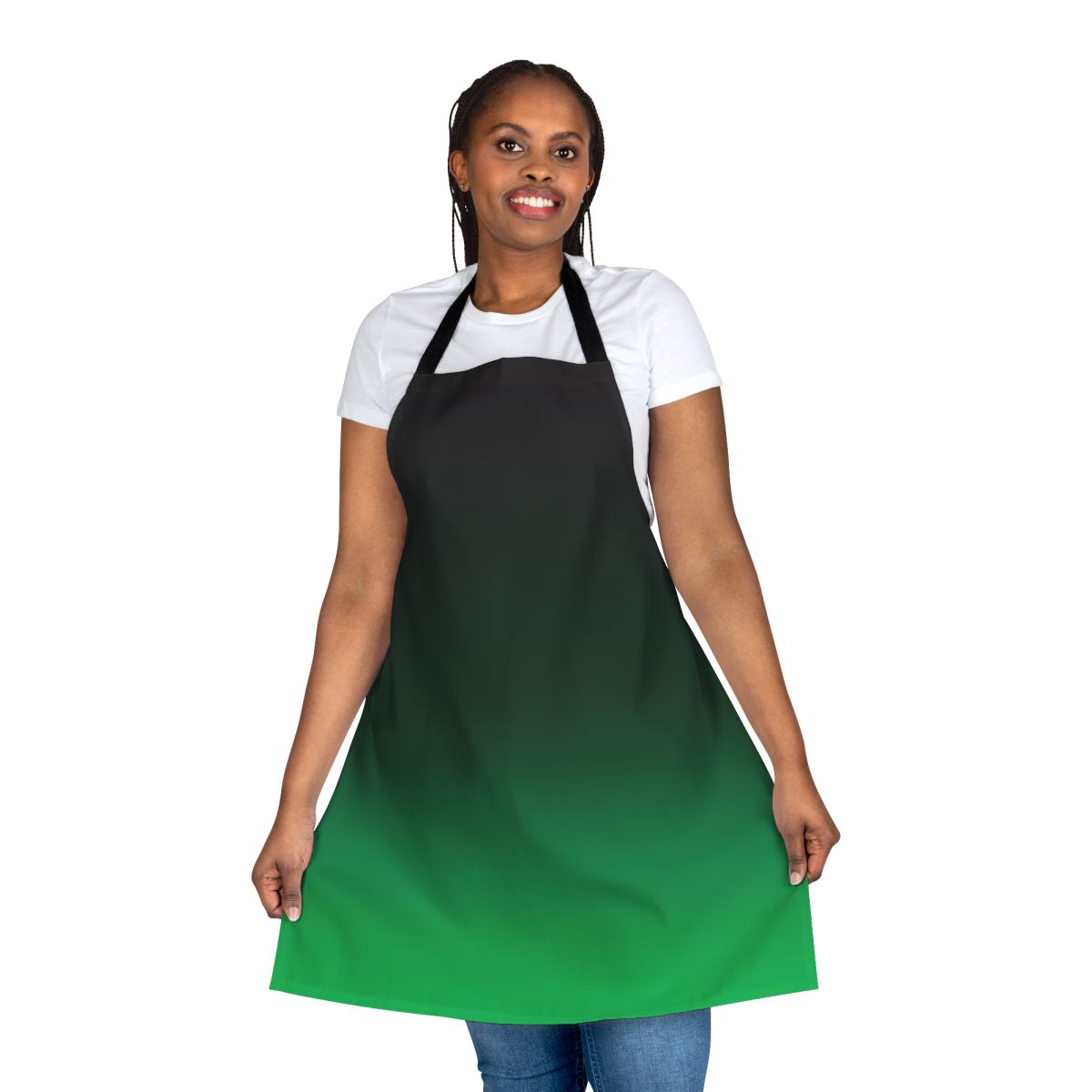 Ombre Green Apron with Gradient Design