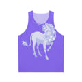 Elegant pastel unicorn unisex tank top