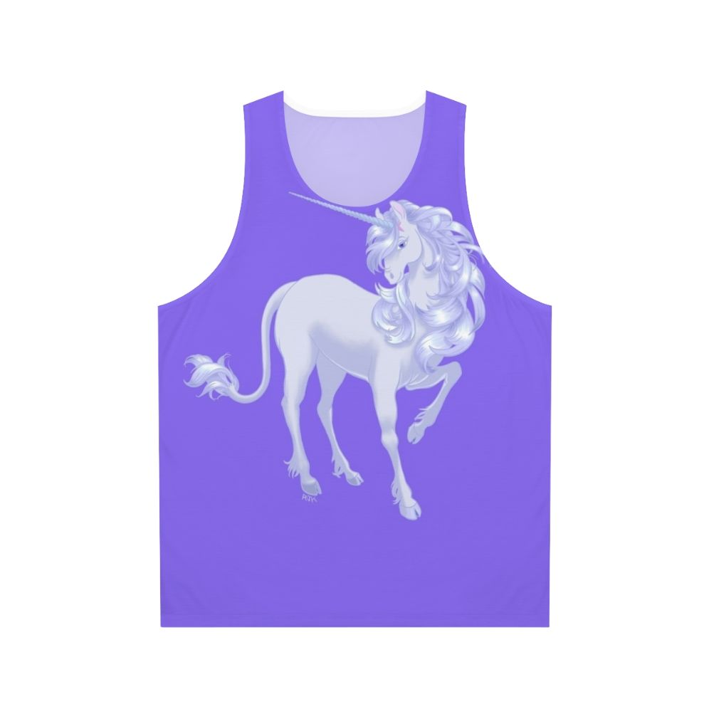 Elegant pastel unicorn unisex tank top