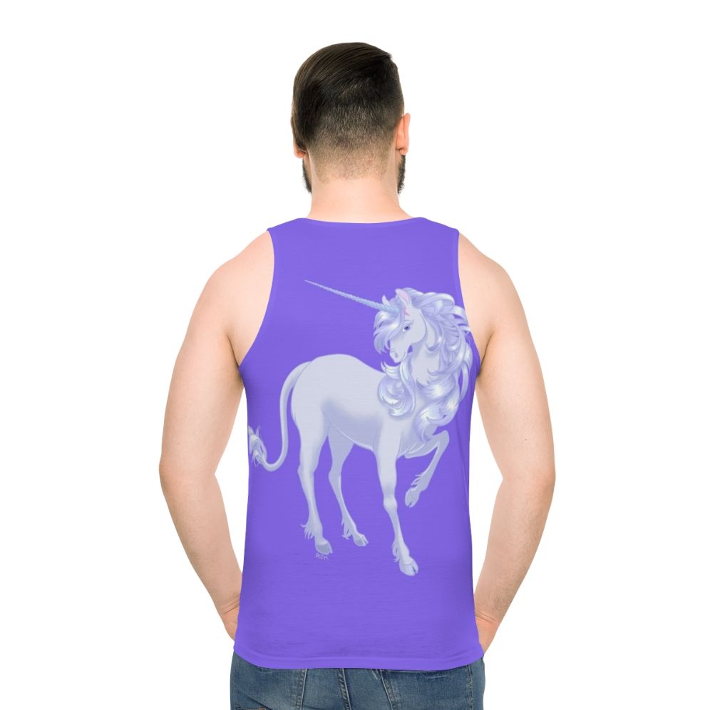 Elegant pastel unicorn unisex tank top