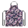 Stylish apron featuring a beautiful sakura and galaxy pattern design