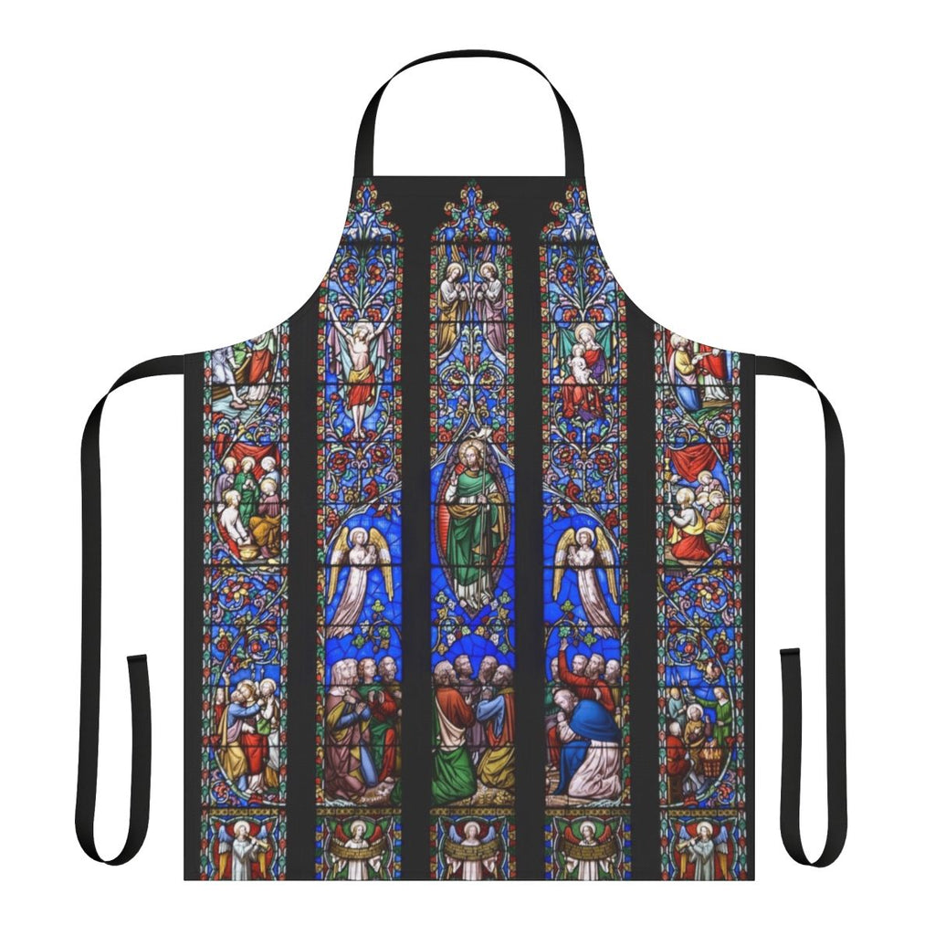 Apron featuring a beautiful stained glass church window design