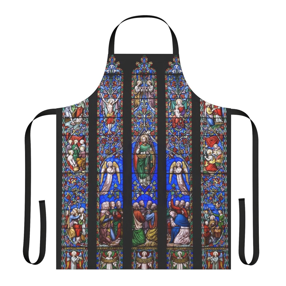 Apron featuring a beautiful stained glass church window design