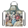 Versailles-inspired floral apron with ornate baroque design
