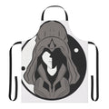 Assassin's Creed inspired kitchen apron with a stylish black and gray design