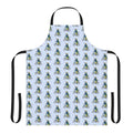 Elephant wearing a bicycle and cycling themed apron