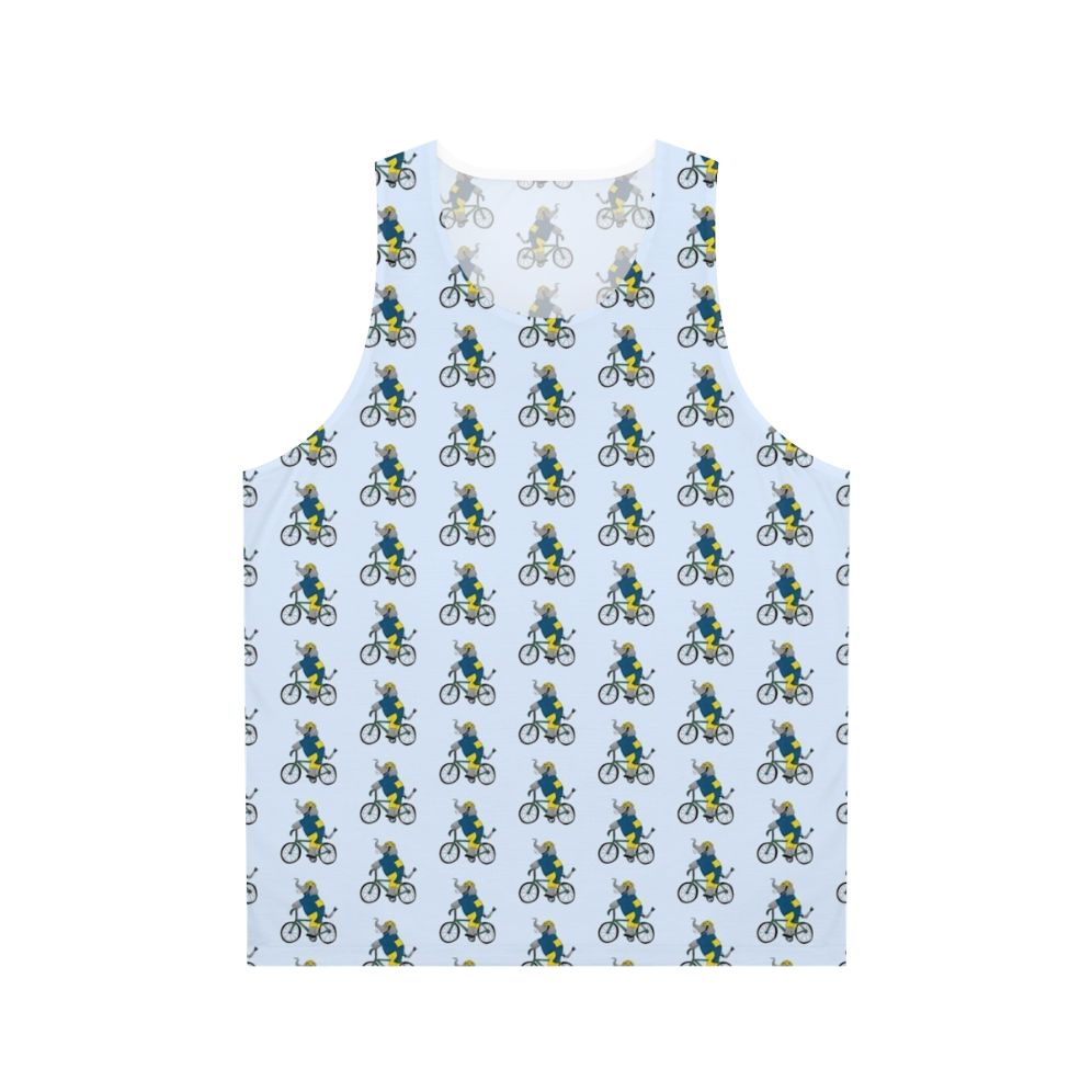 Elephant Cyclist Unisex Tank Top