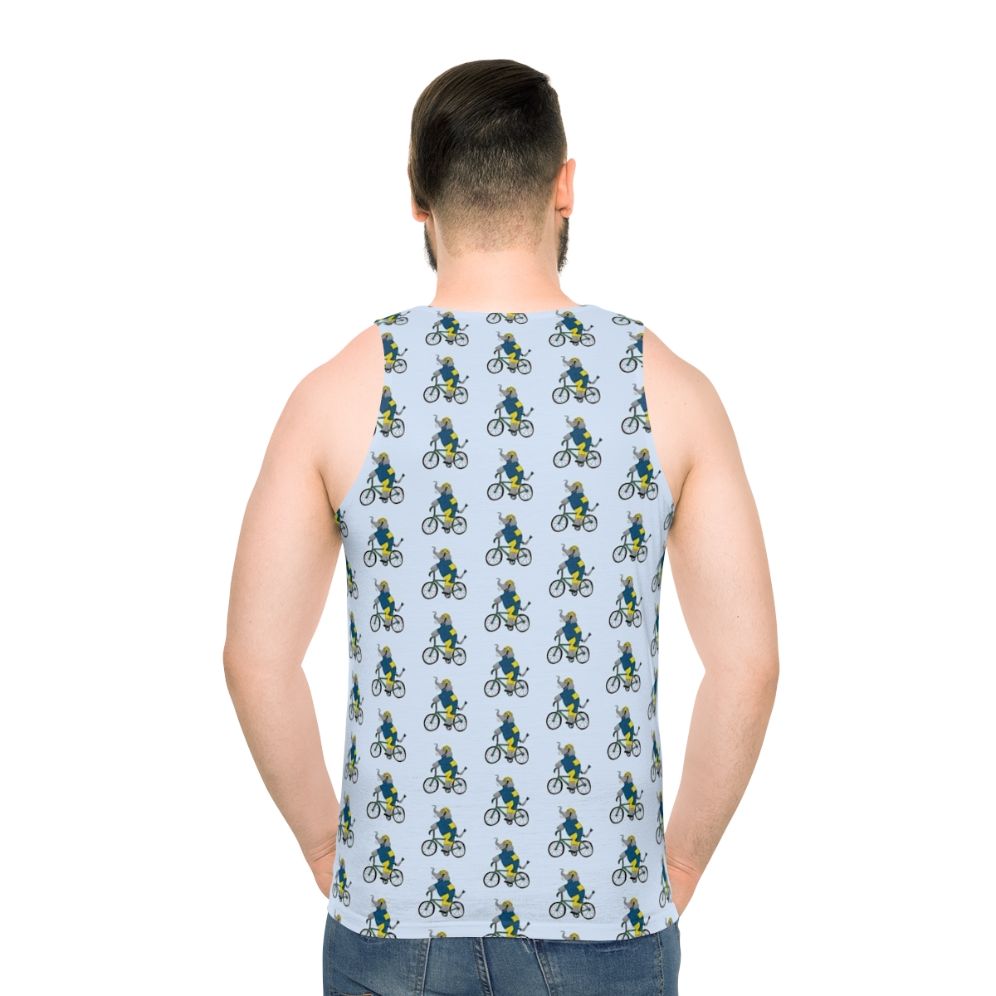 Elephant Cyclist Unisex Tank Top