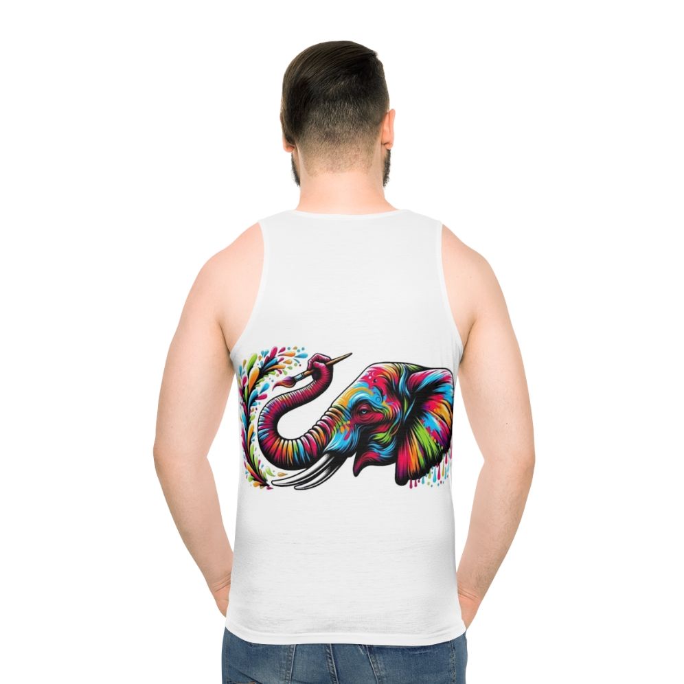 Elephant Painting Unisex Tank Top