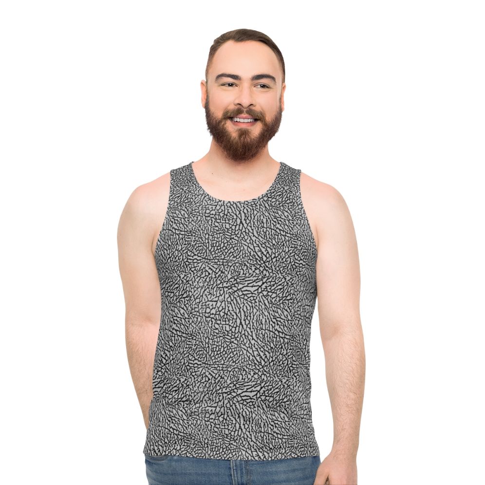 Elephant print unisex tank top