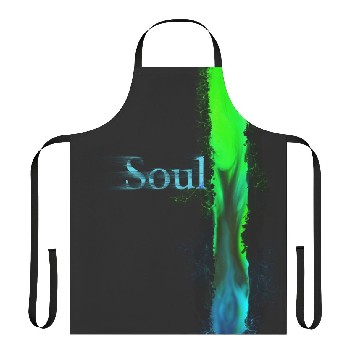 Soul Mate Apron featuring twin flame imagery and spiritual symbols