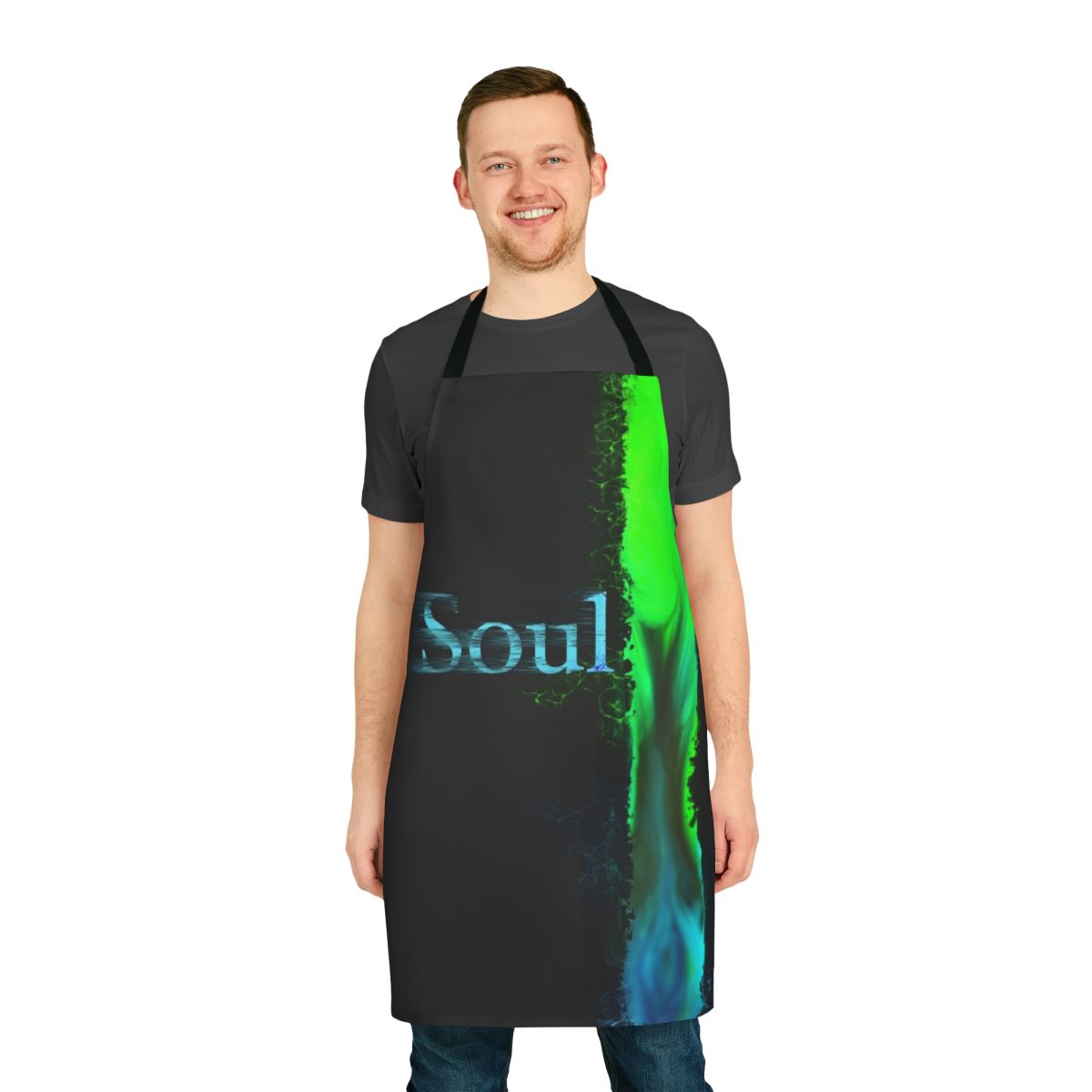 Soul Mate Apron featuring twin flame imagery and spiritual symbols