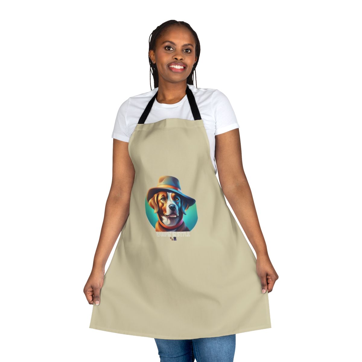 A stylish apron showcasing trendy pet fashion for the modern dog owner