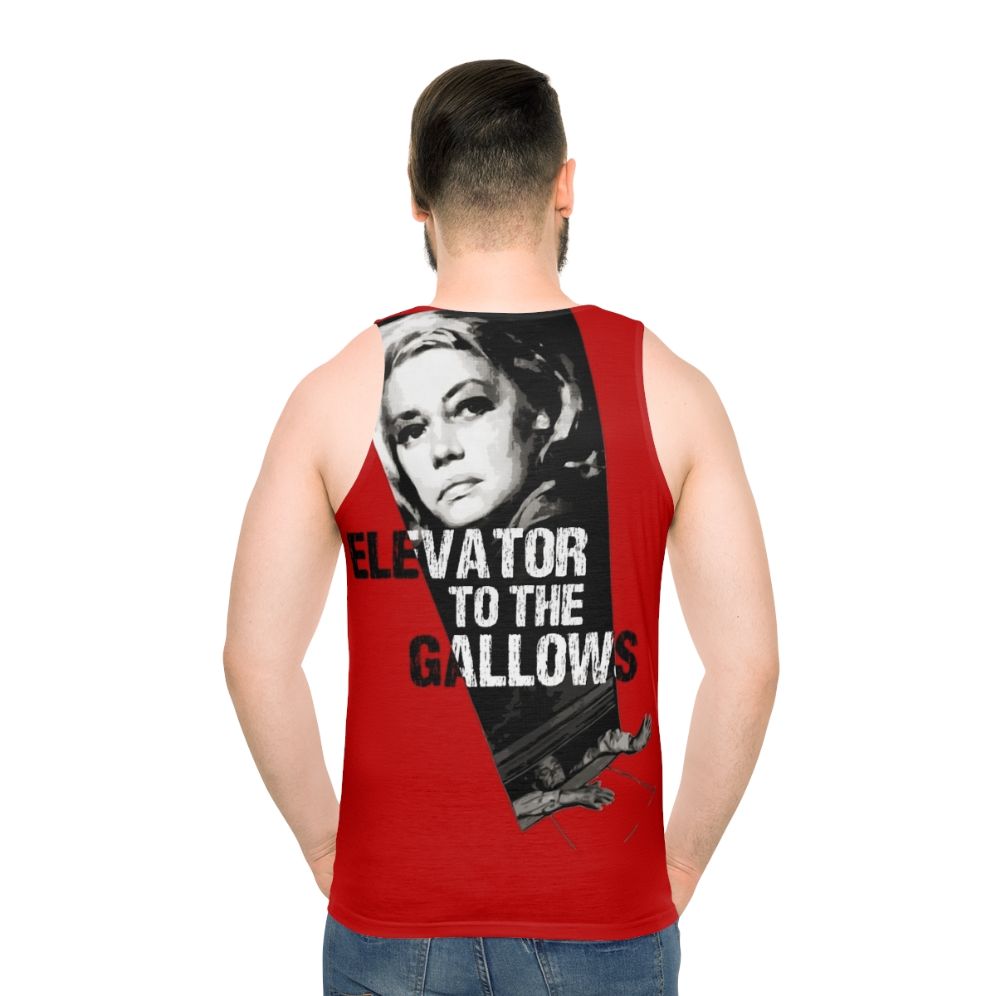 Unisex tank top featuring the classic French film 'Elevator to the Gallows'
