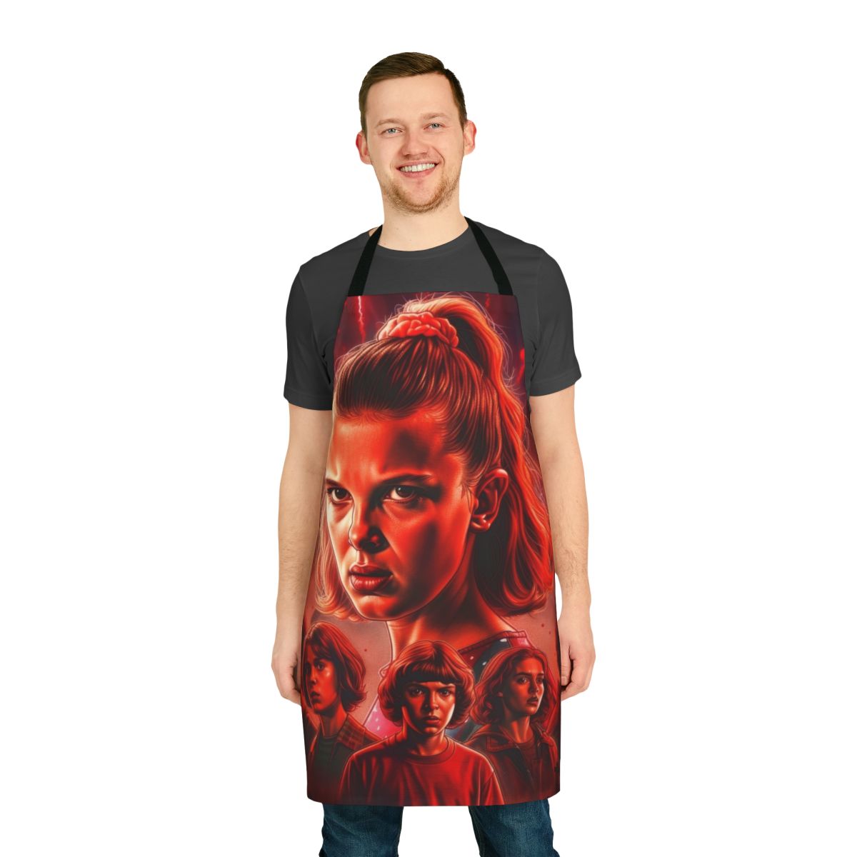 Eleven-Inspired Apron with Stranger Things Graphics