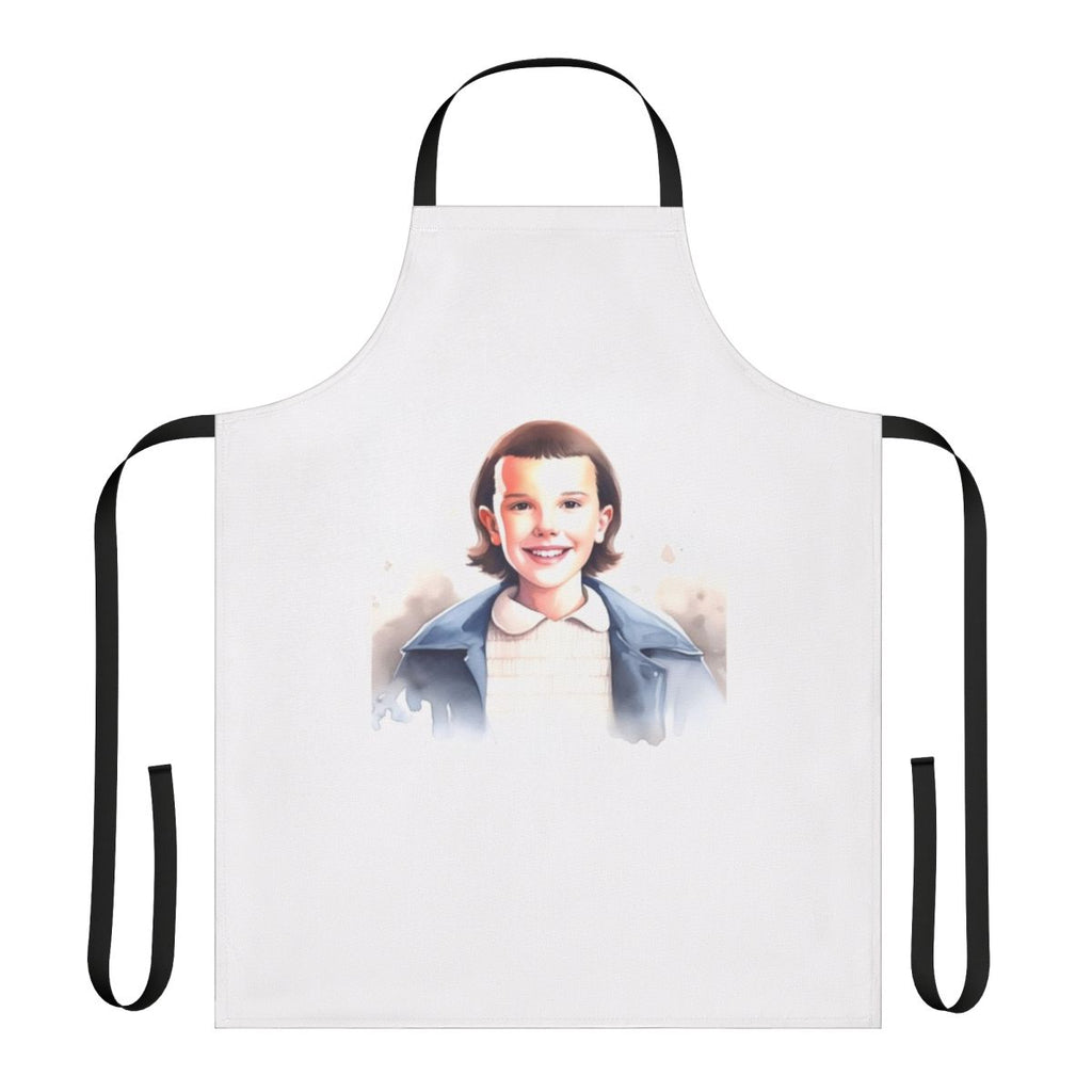 Eleven-Inspired Stranger Things Apron featuring the iconic character from the Netflix series.