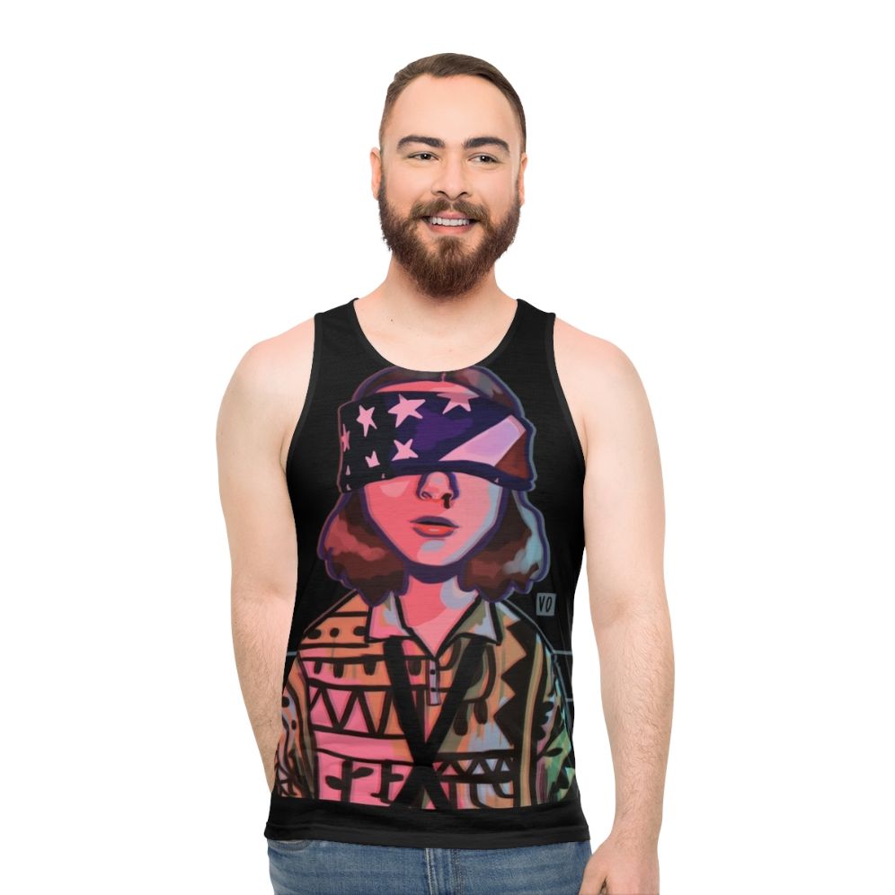 Eleven Stranger Things Unisex Fourth of July Tank Top