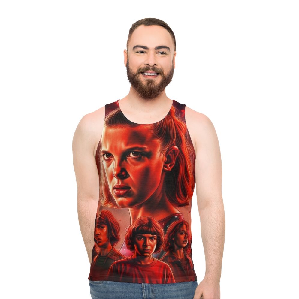 Eleven Unisex Tank Top with Stranger Things Inspired Design
