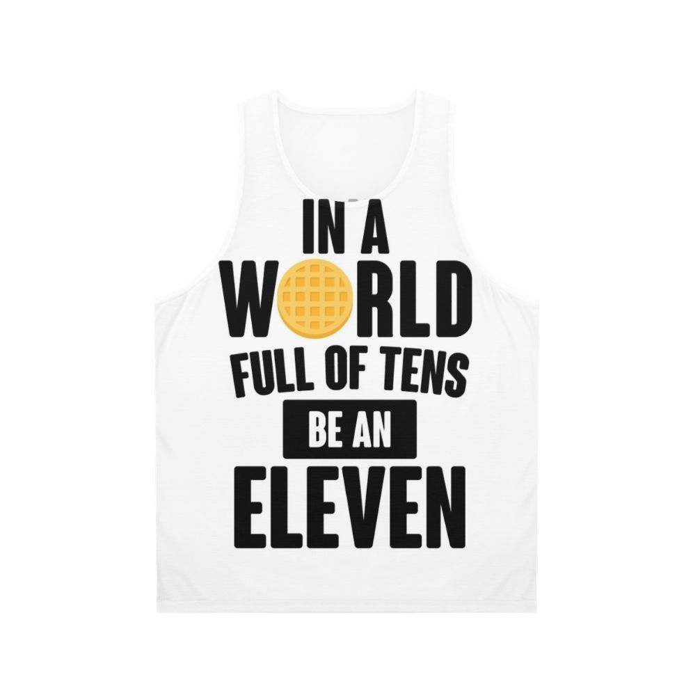Eleven inspired unisex tank top