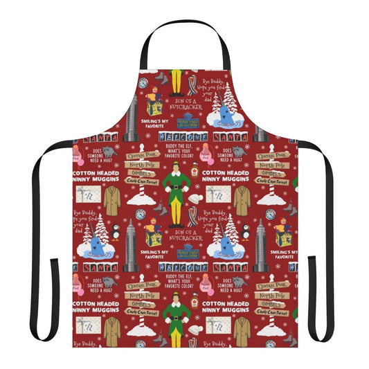 Elf Collage Apron with Buddy the Elf Quotes