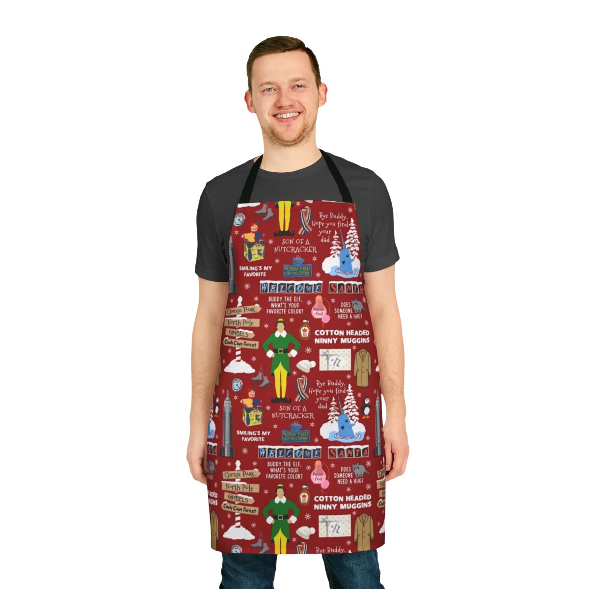 Elf Collage Apron with Buddy the Elf Quotes