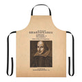 Apron featuring the front piece design from the first collected edition of Shakespeare's plays