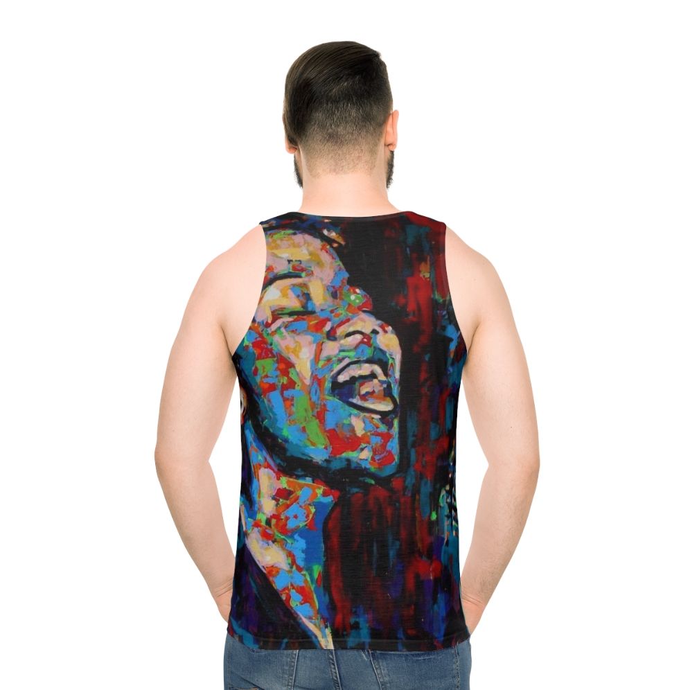 Unisex tank top featuring the iconic jazz singer Ella Fitzgerald