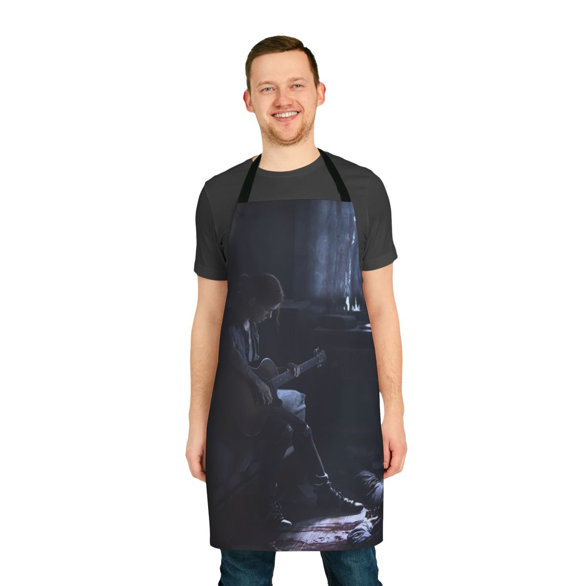 Ellie-inspired apron featuring the character from The Last of Us Part II video game